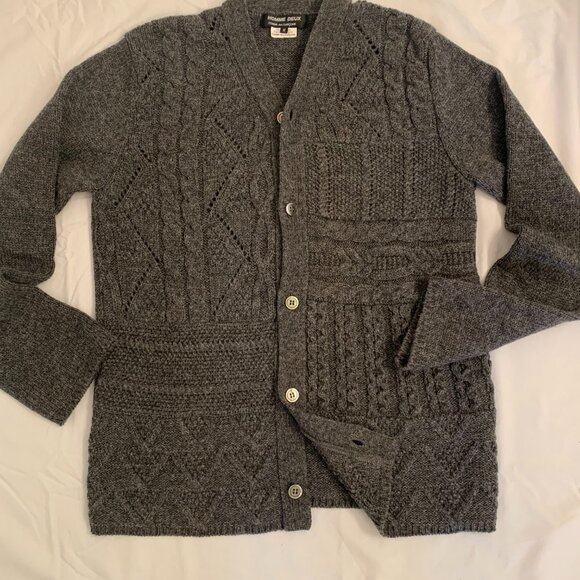 Comme des Garcons Homme Deux grey cardigan, size M - Picture 5 of 8